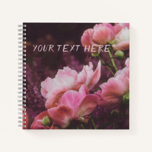 Peonies Personalized Scrapbook Notitieboek