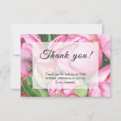 Peonies Rozen 90ste verjaardagsfeest Bedankkaart (Voorkant)