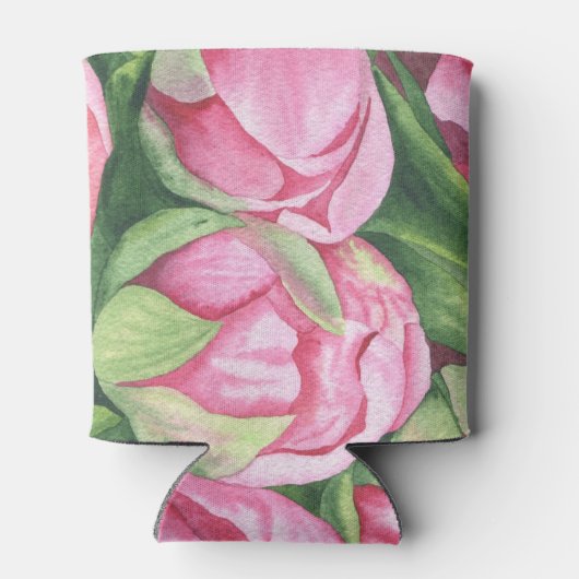 Peonies Rozen 90ste verjaardagsfeest Blikjeskoeler (Achterkant)