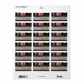 Peonies Schilderen 1 Familie Dank u gepersonalisee Etiket (Full Sheet)