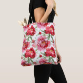 Peonies schouder Tas (Dichtbij)