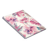 Peonies Seamless Pattern. Achtergrond waterverf. Notitieboek (Rechterzijde)
