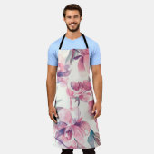 Peonies Seamless Pattern. Achtergrond waterverf. Schort (Gedragen)