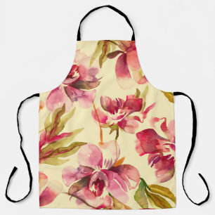 Peonies Seamless Pattern. Achtergrond waterverf. Schort