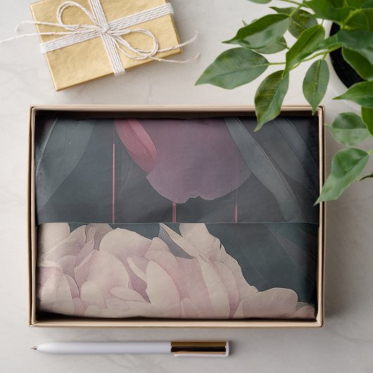 Peonies Series Design 6 Tissuepapier (Geschenk)