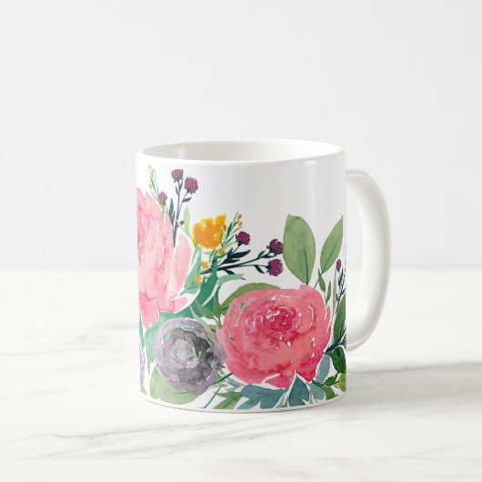 Peonies Specialized Mug Koffiemok (Voorkant rechts)