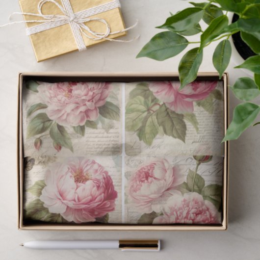 Peonies Tissuepapier (Geschenk)