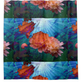 Peonies Under Water Douchegordijn