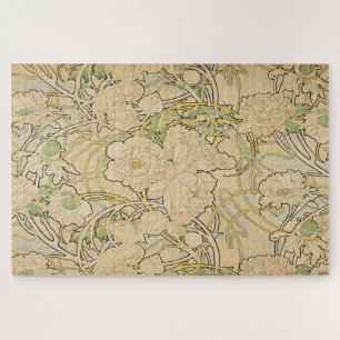 Peonies van Alphonse Mucha Legpuzzel