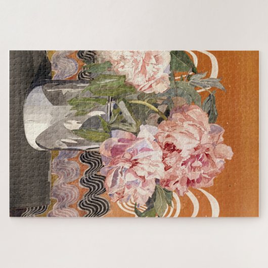 Peonies van Charles Rennie Mackintosh (1920) Legpuzzel (Horizontaal)