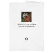 Peonies van William Merritt Chase, kunst (Achterkant)