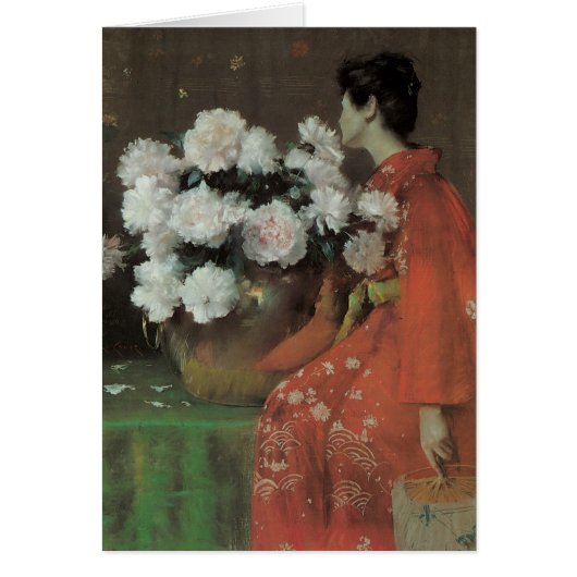 Peonies van William Merritt Chase, kunst (Voorkant)