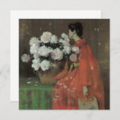 Peonies van William Merritt Chase, kunst (Voorkant / Achterkant)
