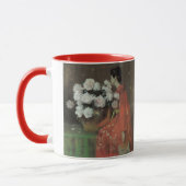 Peonies van William Merritt Chase, kunst Mok (Links)