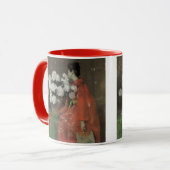 Peonies van William Merritt Chase, kunst Mok (Voorkant links)