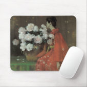 Peonies van William Merritt Chase, kunst Muismat (Met muis)