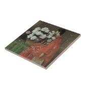 Peonies van William Merritt Chase,  kunst Tegeltje (Zijkant)