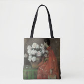 Peonies van William Merritt Chase,  kunst Tote Bag (Voorkant)