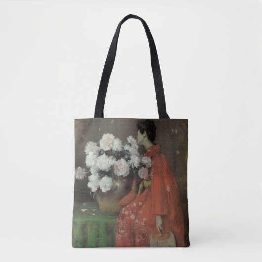 Peonies van William Merritt Chase,  kunst Tote Bag (Voorkant)