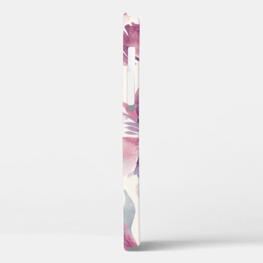 Peonies waterverf: naadloze bloemachtergrond. Case-Mate iPhone case (Achterkant / Links)