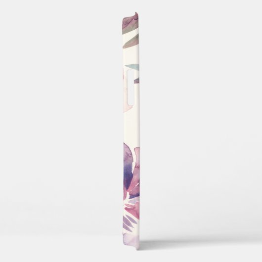 Peonies waterverf: naadloze bloemachtergrond. Case-Mate iPhone case (Achterkant / Rechts)