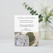 Peonies Wedding Uitnodiging (Staand voorkant)