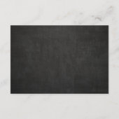 Peonies Zwart Wit & Goud Trouwruimte Kaart (Achterkant)