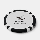 PEONIX ROYAL QUEEN PAARSE LUXE BRUILOFT PARTIJ POKER CHIPS (Enkel)