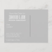 Peony 10th Wedding Jubileum Save the Date 1 Aankondigingskaart (Achterkant)