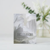 Peony 10th Wedding Jubileum Save the Date 1 Aankondigingskaart (Staand voorkant)