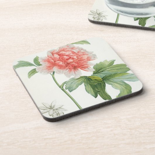 Peony, 1799 (kleurenspoeldruk) bier onderzetter (Linkerzijde)