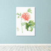 Peony, 1799 (kleurenspoeldruk) canvas afdruk (Insitu (Houten vloer))