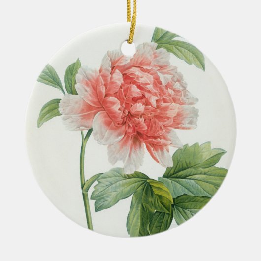Peony, 1799 (kleurenspoeldruk) keramisch ornament (Voorkant)