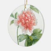 Peony, 1799 (kleurenspoeldruk) keramisch ornament (Links)