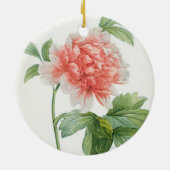 Peony, 1799 (kleurenspoeldruk) keramisch ornament (Achterkant)