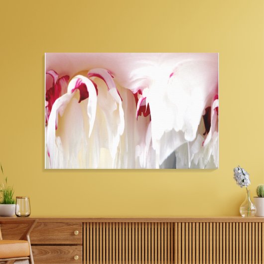 Peony Abstract Canvas Afdruk (Insitu (Woonkamer))