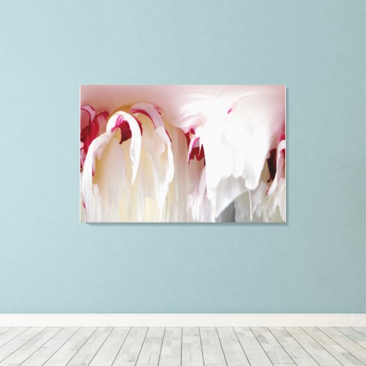 Peony Abstract Canvas Afdruk (Insitu (Houten vloer))