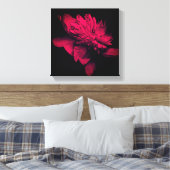 Peony Abstracte Floral Art Canvas Afdruk (Insitu (Slaapkamer))