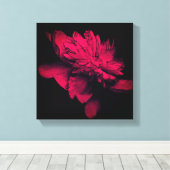 Peony Abstracte Floral Art Canvas Afdruk (Insitu (Houten vloer))