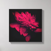 Peony Abstracte Floral Art Canvas Afdruk (Voorkant)