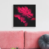 Peony Abstracte Floral Art Canvas Afdruk (Insitu (Woonkamer))