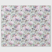 Peony Anemone Hellebore Eucalyptus Sage Green Cadeaupapier (Vlak)