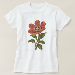 Peony, Antiek Victoriaans botanisch Afbeelding T-shirt
