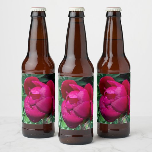 Peony Bier Etiket (Flessen)