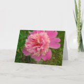 Peony Birthday Card Kaart (Voorkant)