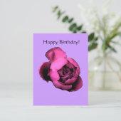 Peony Birthday Kaart (Staand voorkant)