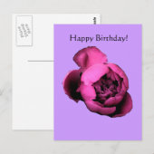 Peony Birthday Kaart (Voorkant / Achterkant)