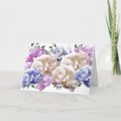 Peony Birthday Wish Kaart (Voorkant)