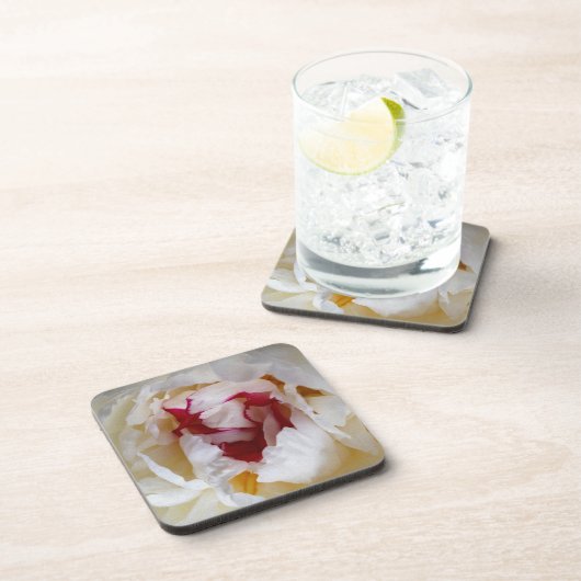 Peony-bladen Bier Onderzetter (Rechterzijde)