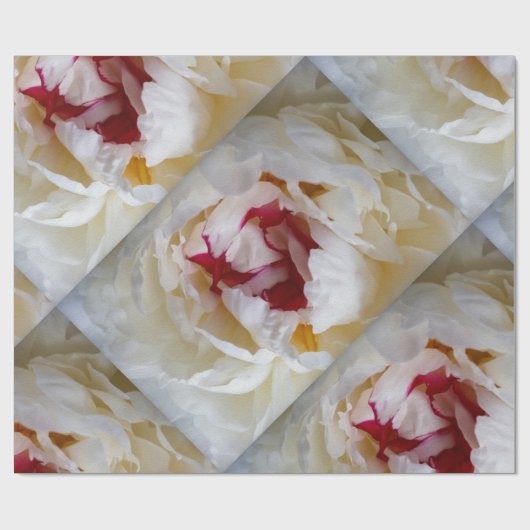 Peony-bladen Cadeaupapier (Vlak)